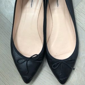 Like new black j crew ballet flats